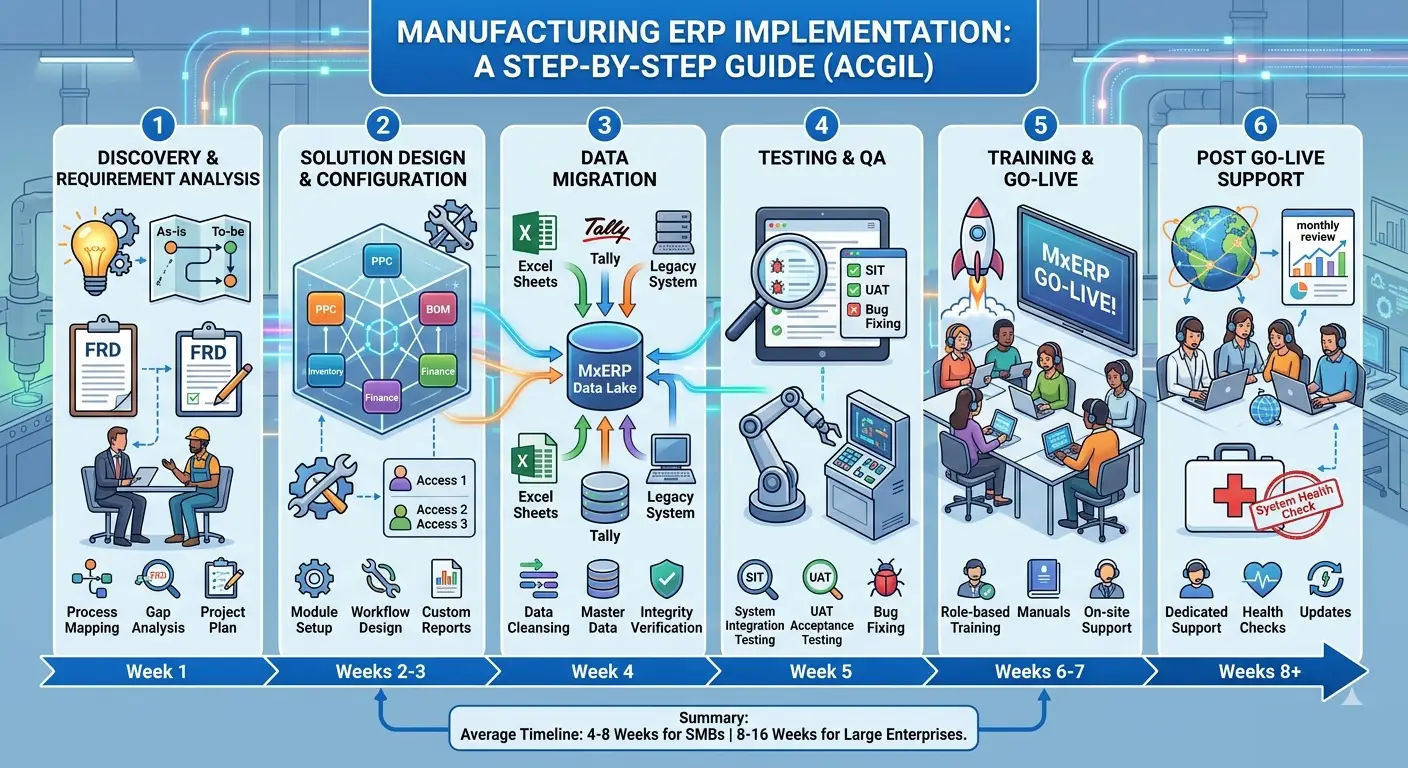 Manufacturing ERP Implementation Steps - ACGIL Blog